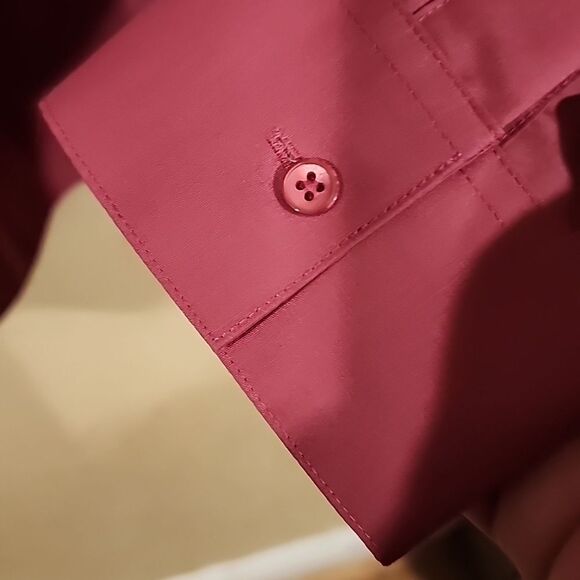 Foxcroft Wrinkle Free No Iron Nwt   Mauve Colored  Button Up Shirt Size 20 - Picture 4 of 4